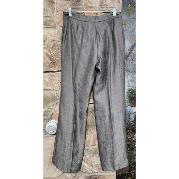 Kasper Women's One Button Mettalic Suit & Pants Set Size 6. B23 - Picture 5 of 9